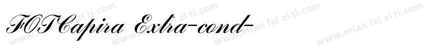 FOTCapira Extra-cond字体转换